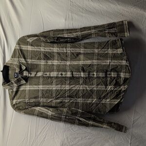Oakley Olive Green Plaid Button Down Shirt